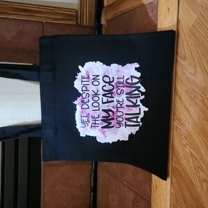 Funny quotes, multiple use canvas totes